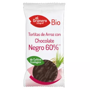 Tortitas de Arroz con Chocolate Negro Bio