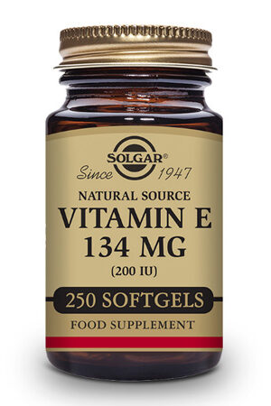 Vitamina E 200 UI (134 mg) Solgar- 250 perles vegetals