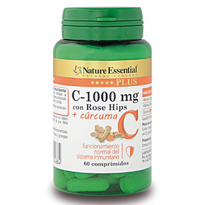 Vitamina C-1000 mg. (Rose hips) + cúrcuma Nature Essential